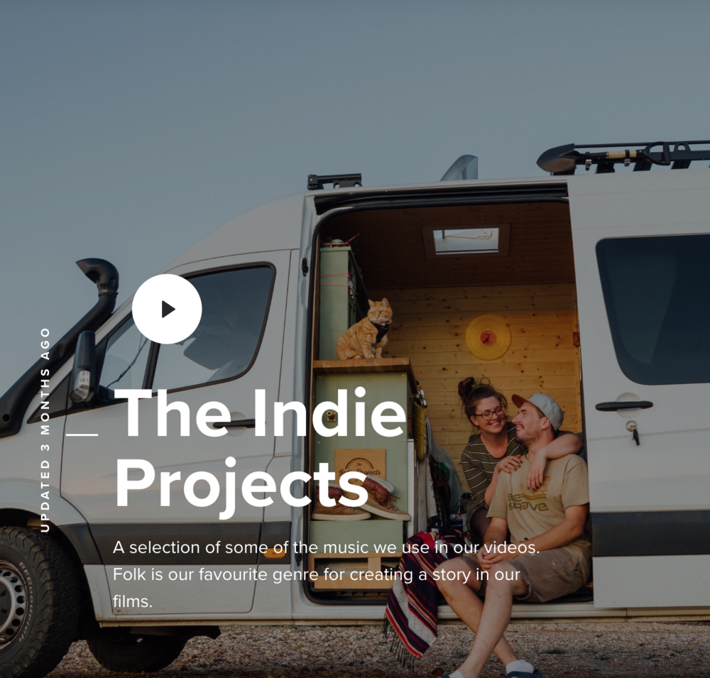 The Indie Projects - MusicBed Playlist